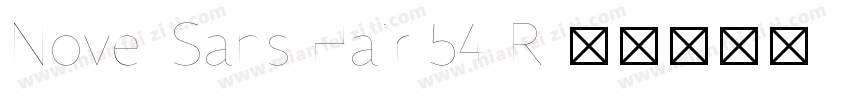 Novel Sans Hair 54 R字体转换